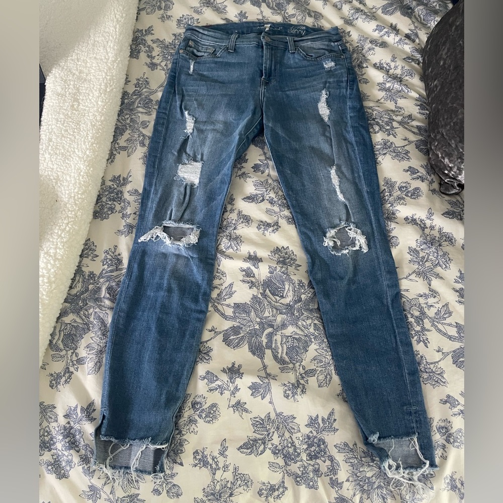 7 for All Mankind skinny ankle jeans - size 28